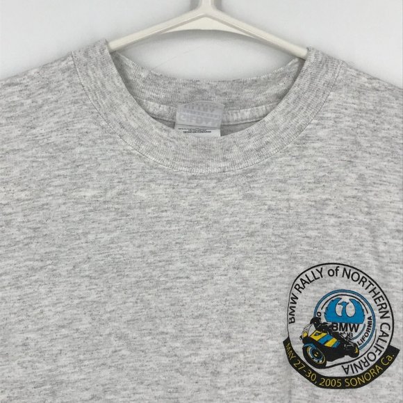 BMW Club Mens Shirt Medium White Motorcycle Rally Northern California Sonora - Picture 10 of 16